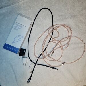 2 Chargers and 2 Adapter Dongle usb-c android/new to old apple